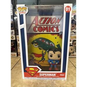 Funko Pop! Comic Book Cover with Case: DC Universe - Superman #01